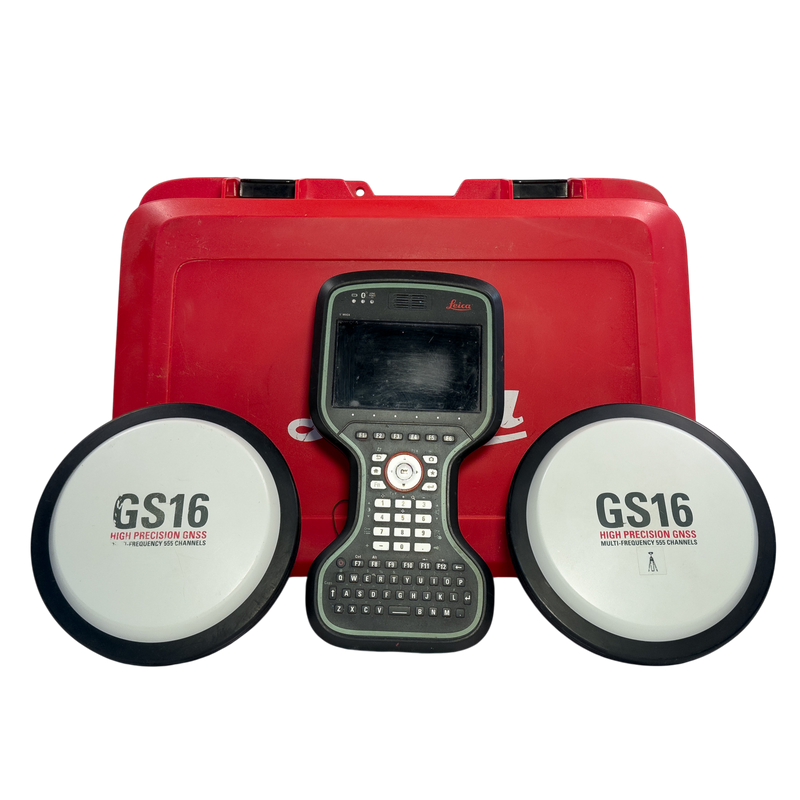 Base Rover Magnetik Leica Viva GS16 GNSS Base & Rover Receivers with CS20 Field Controller ...