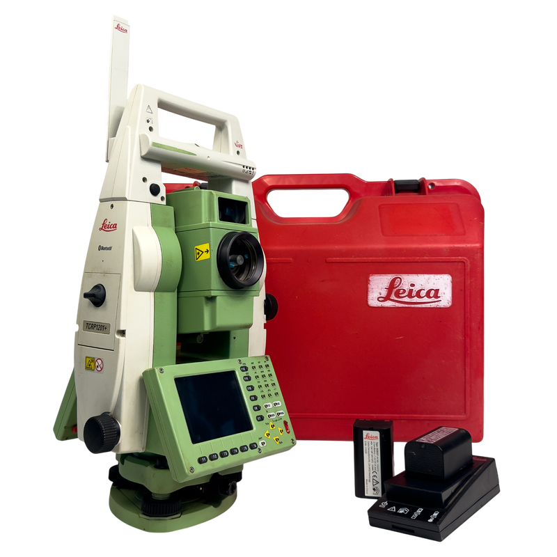 Leica TCRP1201+ 1" Robotic Total Station with RH15 Radio Handle