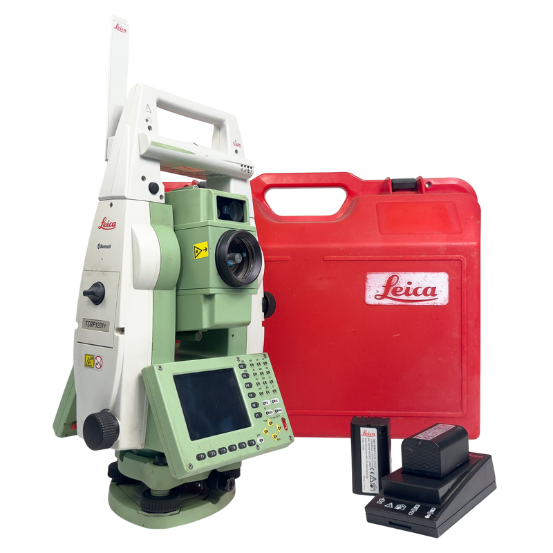 Leica TCRP1201+ 1" Robotic Total Station with RH15 Radio Handle